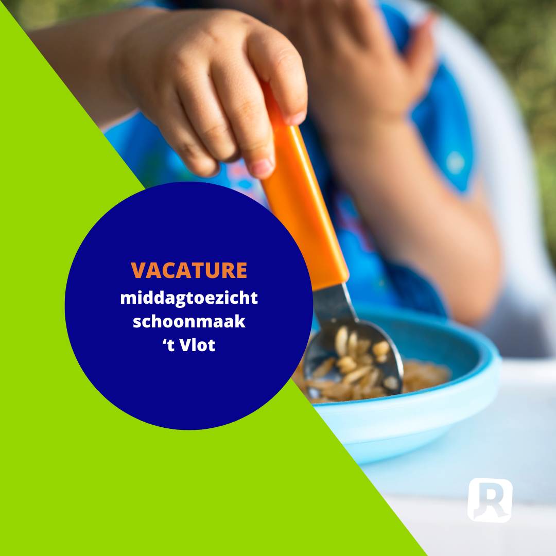 Vacature 't Vlot (Lichtervelde): middagtoezicht en schoonmaak