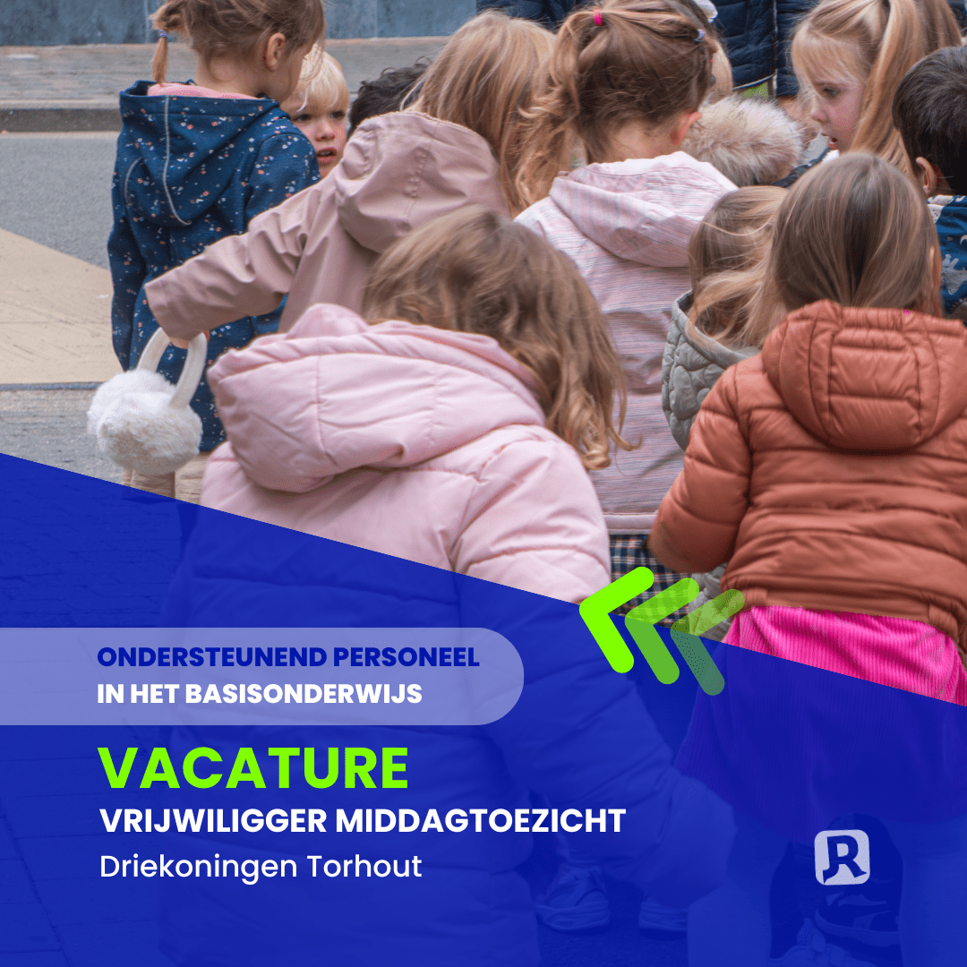 Vacature Driekoningen: vrijwilliger middagtoezicht