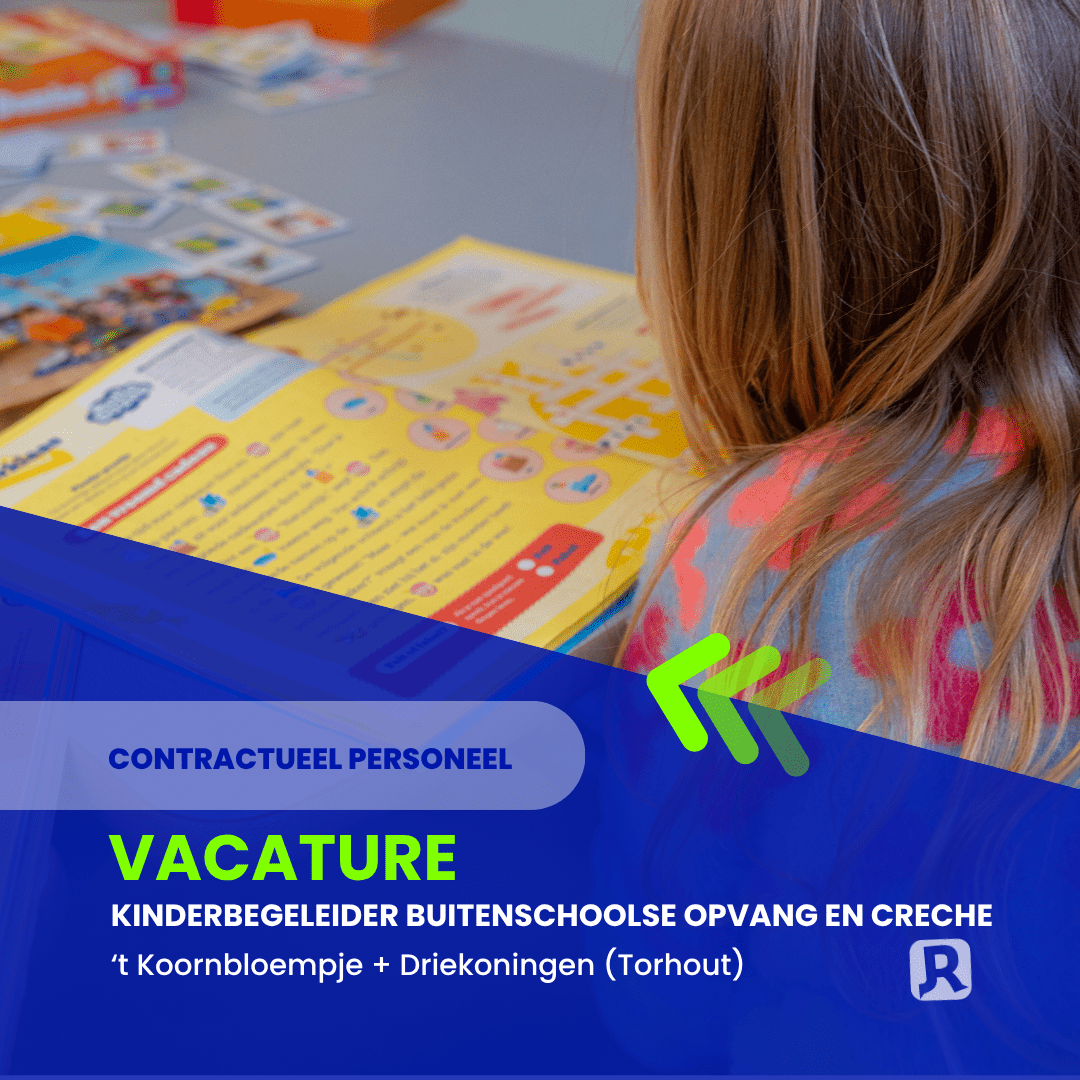 Vacature kinderbegeleider buitenschoolse opvang en crèche