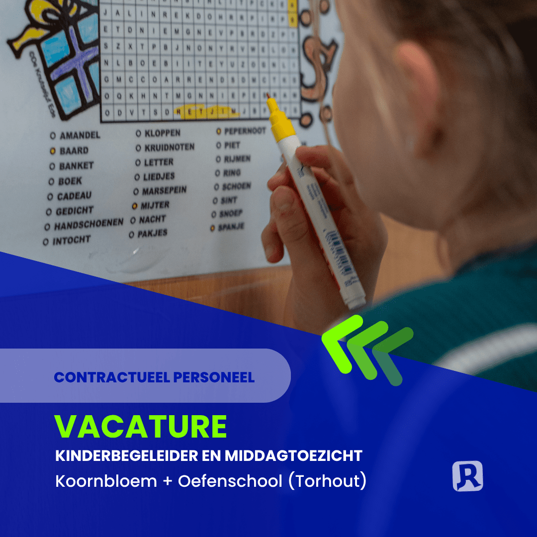Vacature kinderbegeleider IBO Koornbloem en middagtoezicht