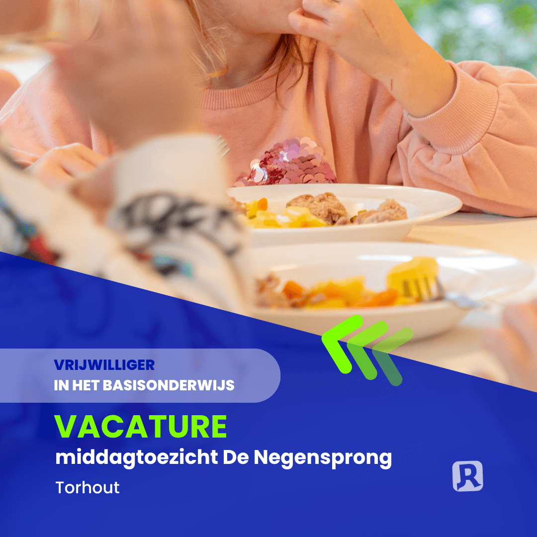 Vacature De Negensprong: vrijwilliger middagtoezicht
