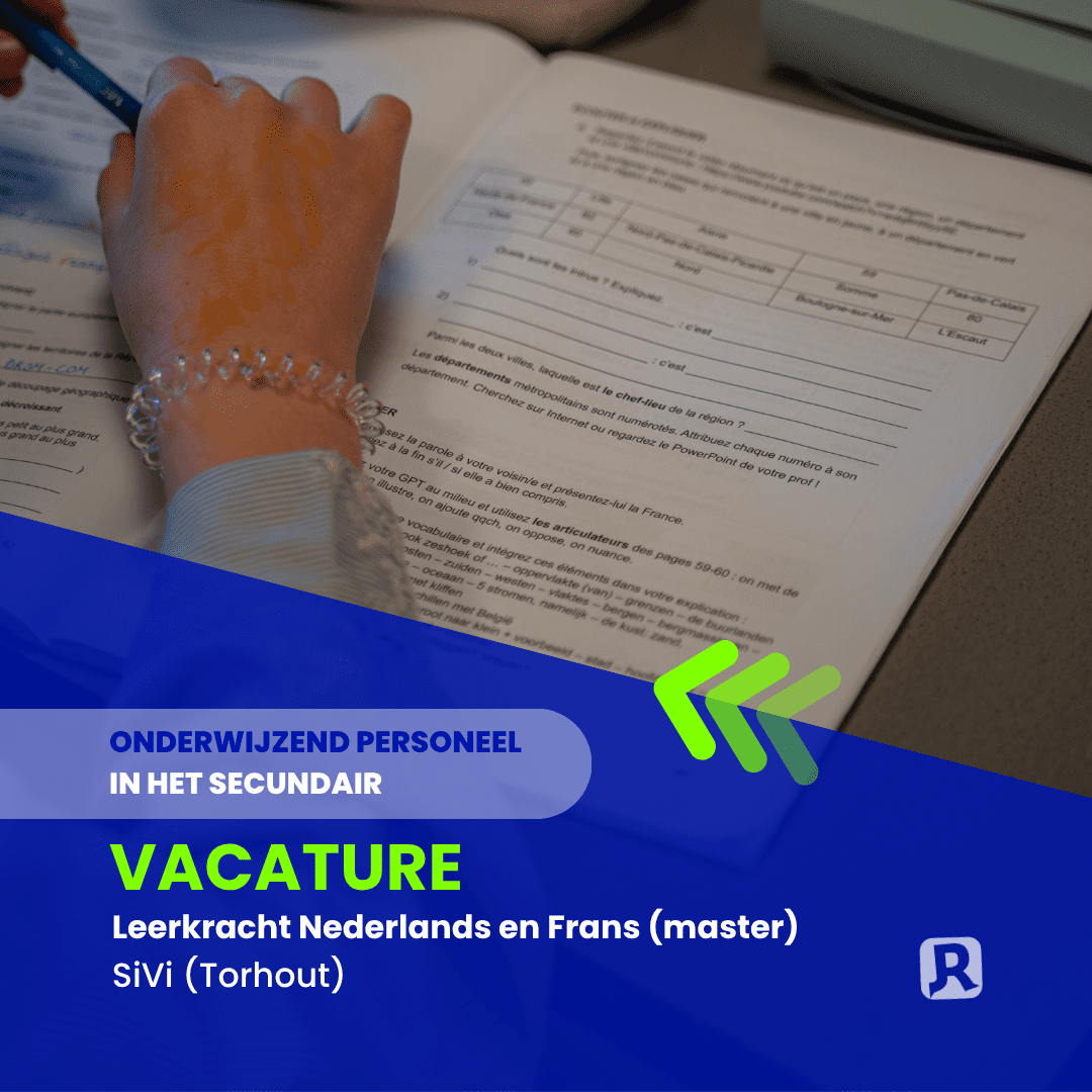 Vacature SiVi: leerkracht Nederlands en Frans