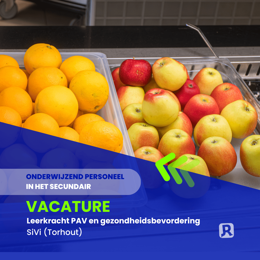 Vacature SiVi: leerkracht PAV en gezondheidsbevordering